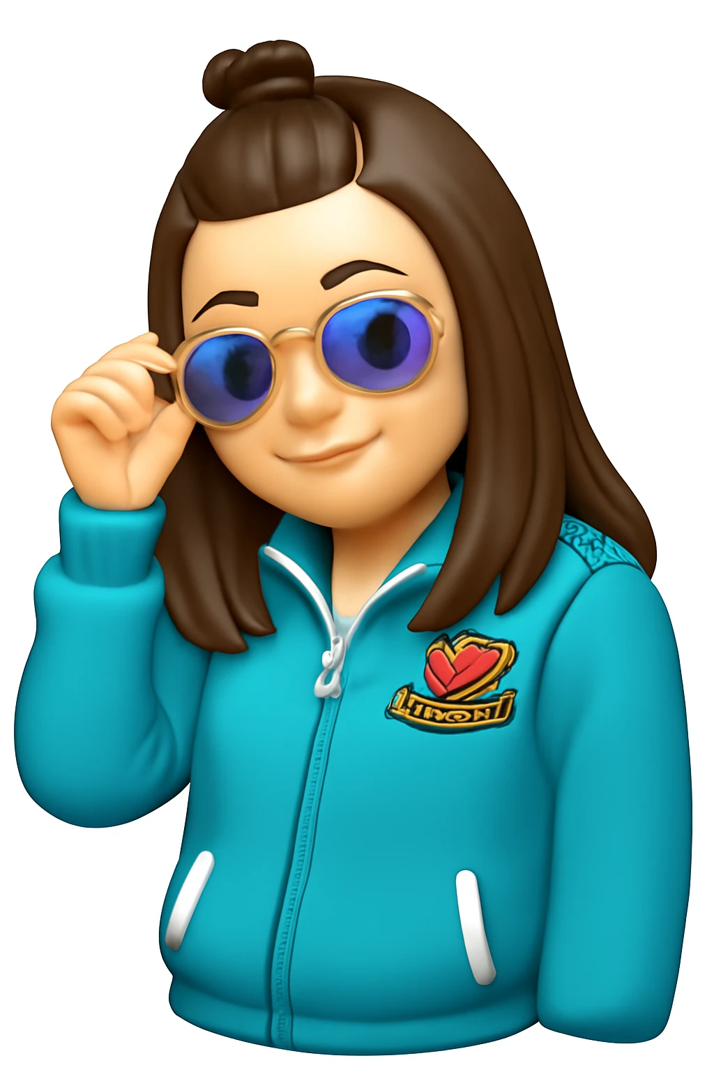A 3D Apple-style emoji version of the uploaded image, preserving its colors, shapes, textures, and overall design, simplified into emoji form while keeping key details recognizable. Smooth glossy finish, soft shadows, high-quality render, minimal background emoji