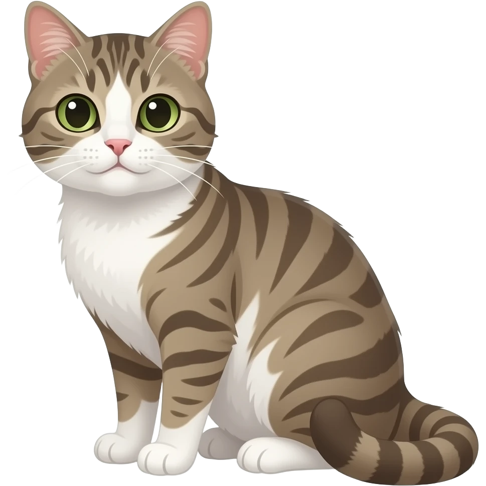 Смайлик эмоджи для WhatsApp. Котик рокер emoji