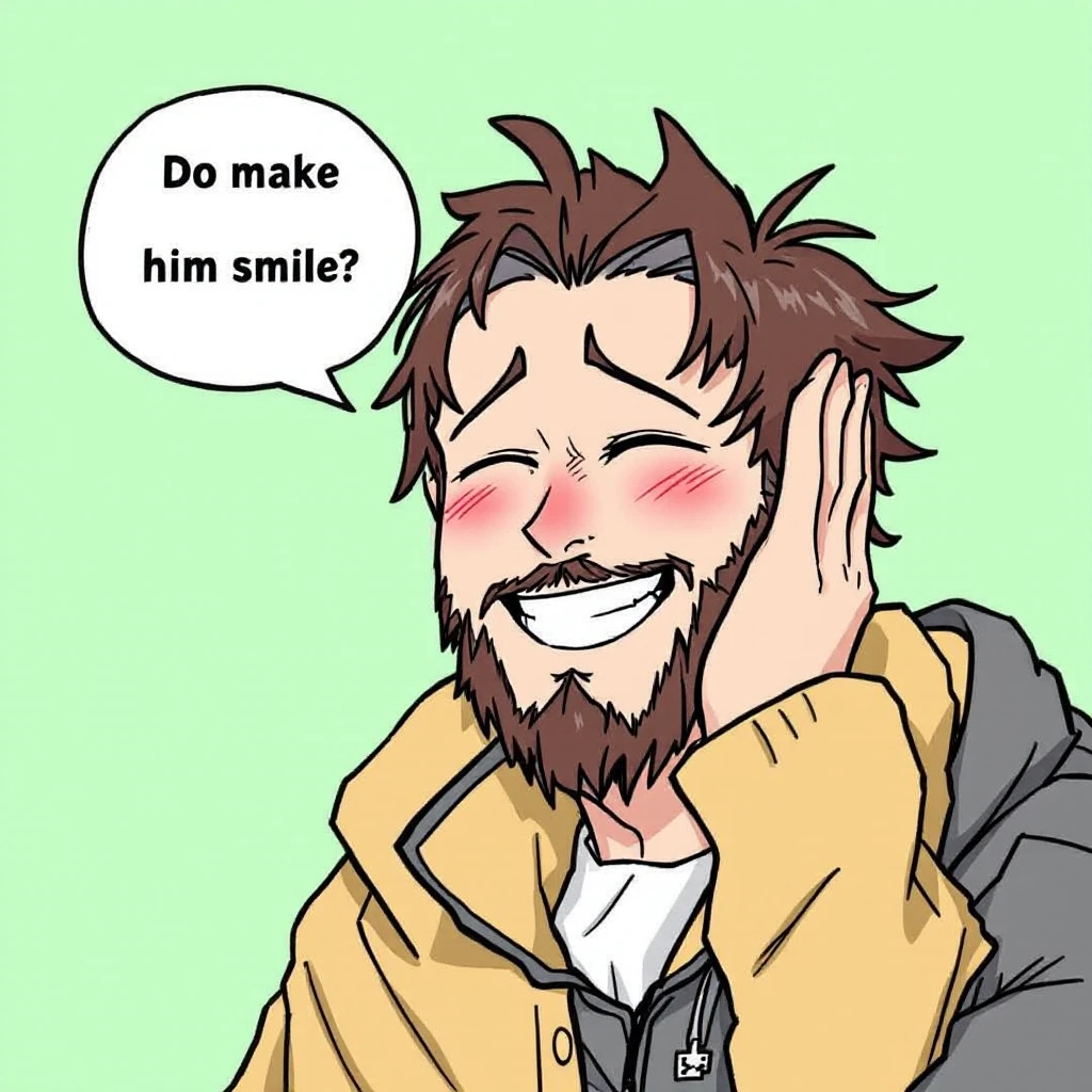 Make him smile emoji