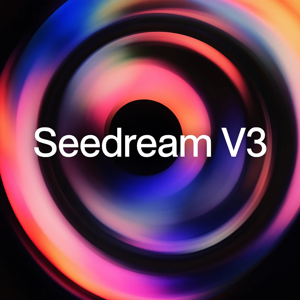 remake this and make "Seedream V3" bit bigger emoji