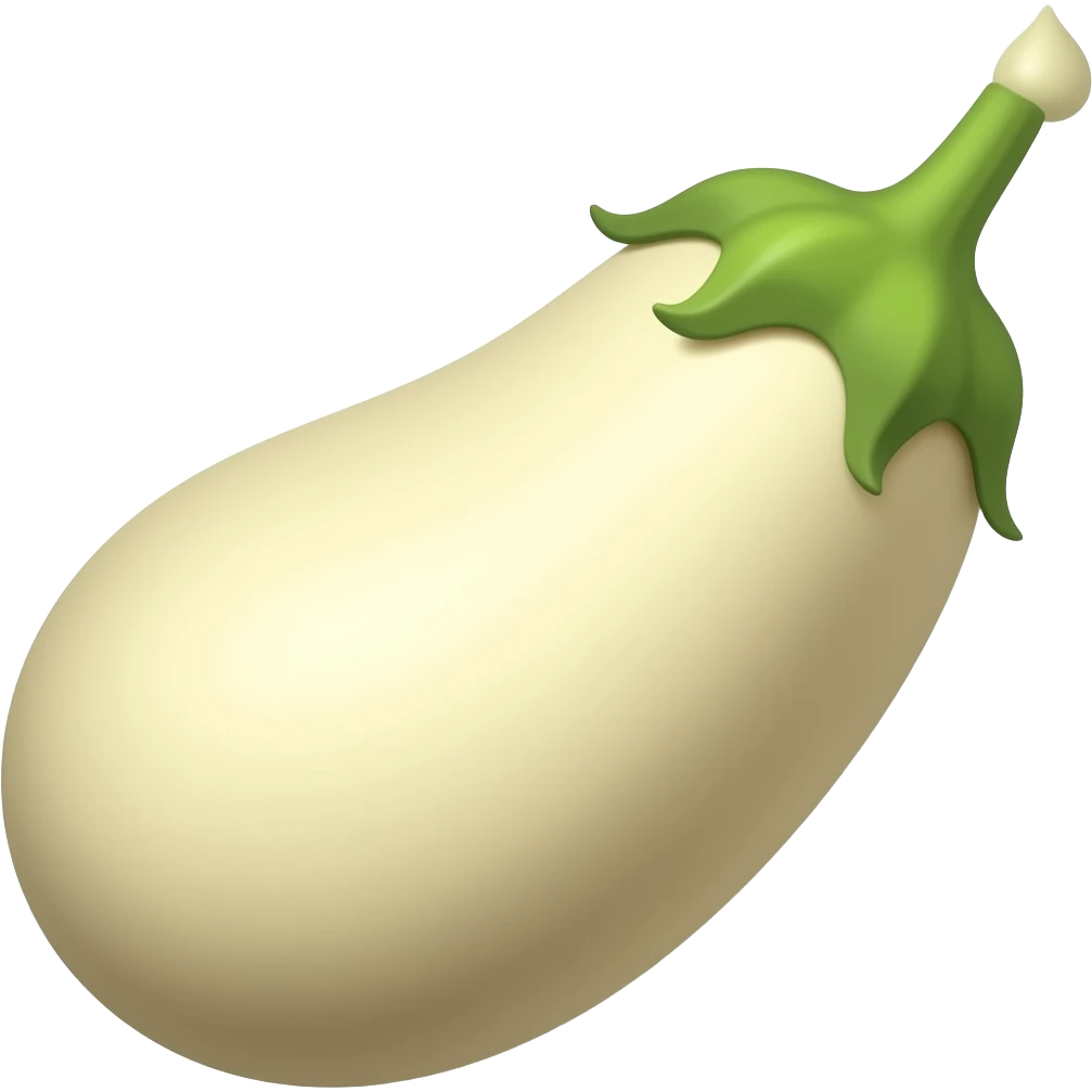 бежевый баклажан с каплей на конце emoji