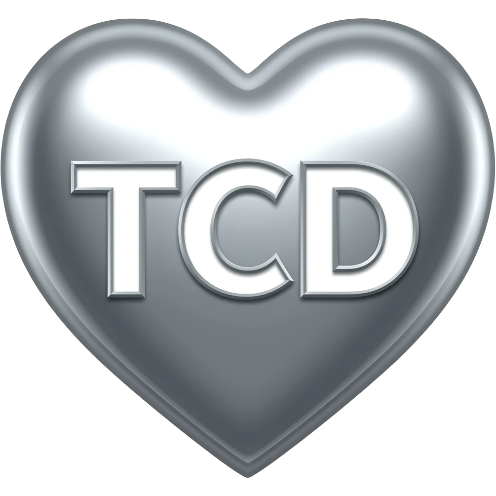 Chrome heart text TCD emoji