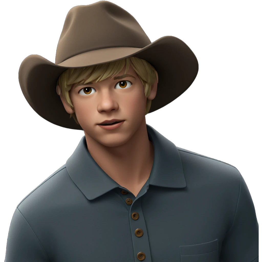 boy in hat on black emoji