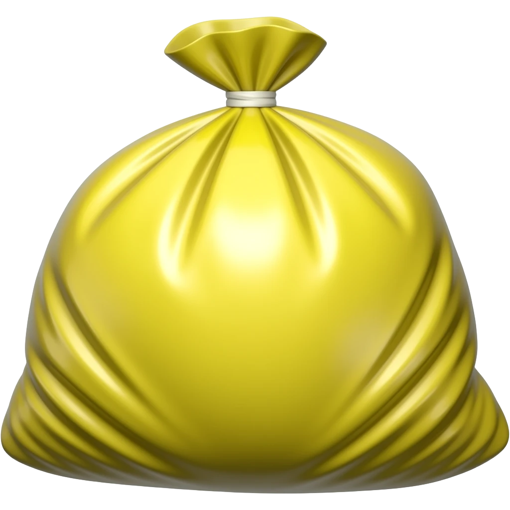 Trash Bag yellow emoji