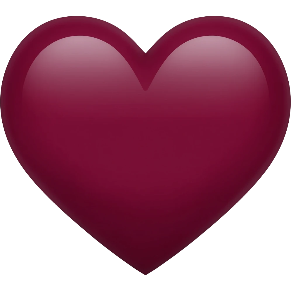 Maroon heart emoji