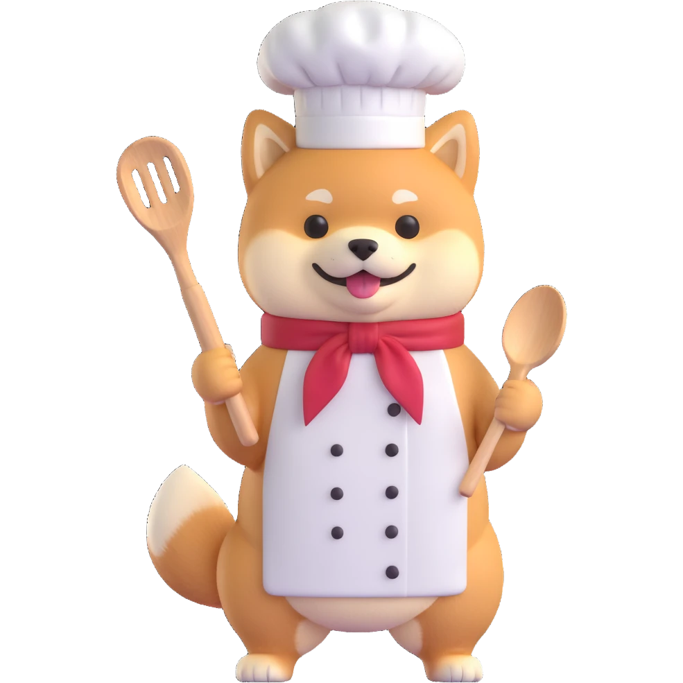 shiba inu cooking emoji