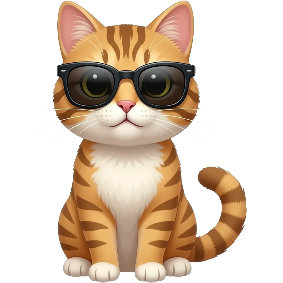 Cat wearing sunglasses emoji