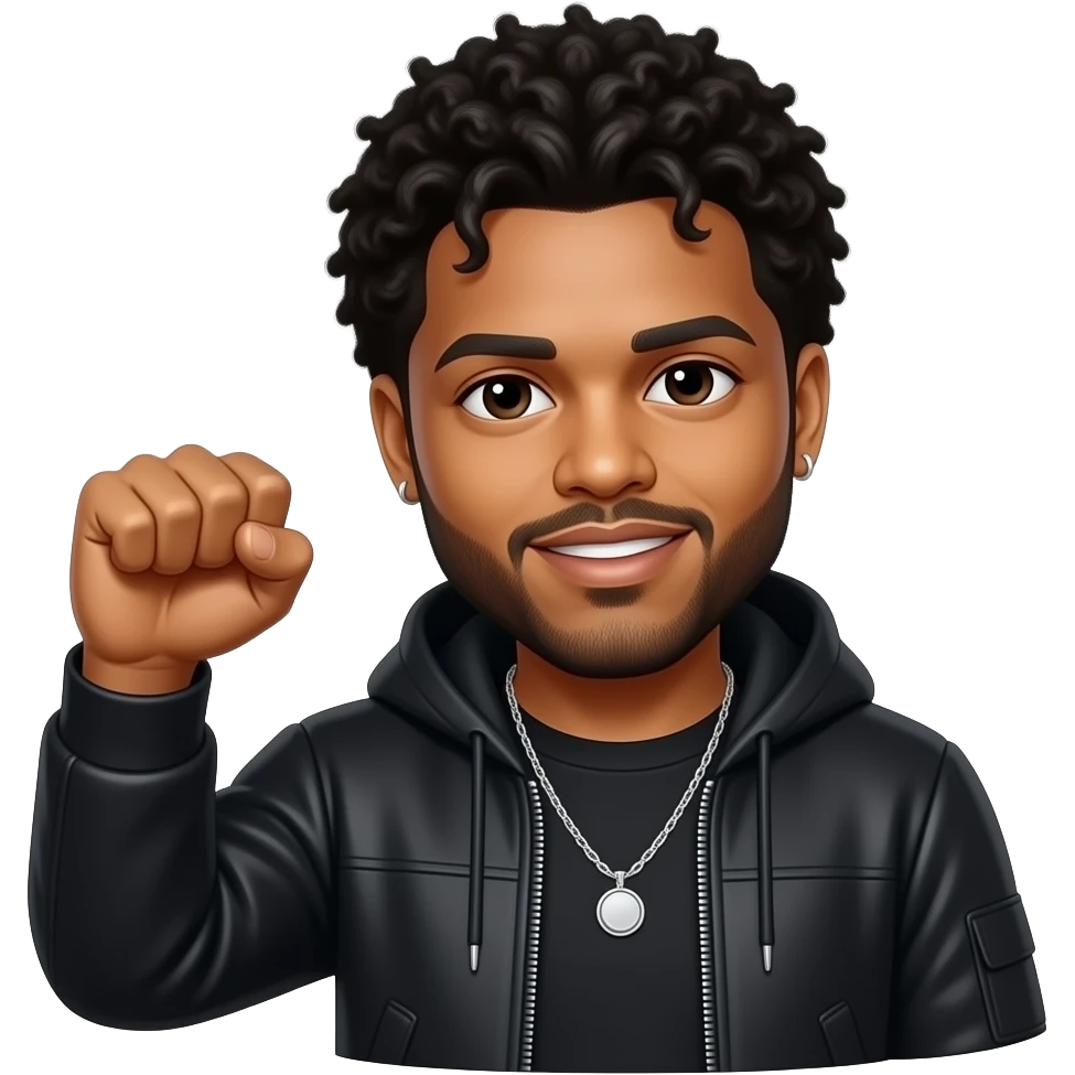 The weeknd with a 👊 emoji