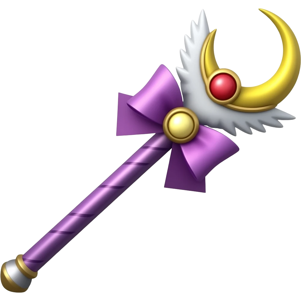 purple sailor moon wand emoji
