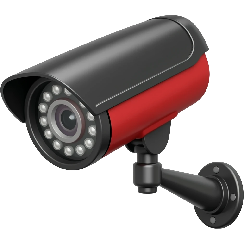 CCTV black and red emoji