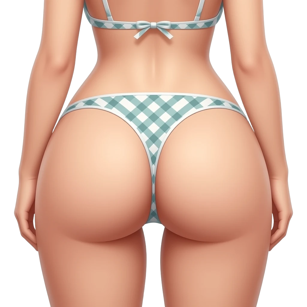 a girl with her full ass exposed emoji