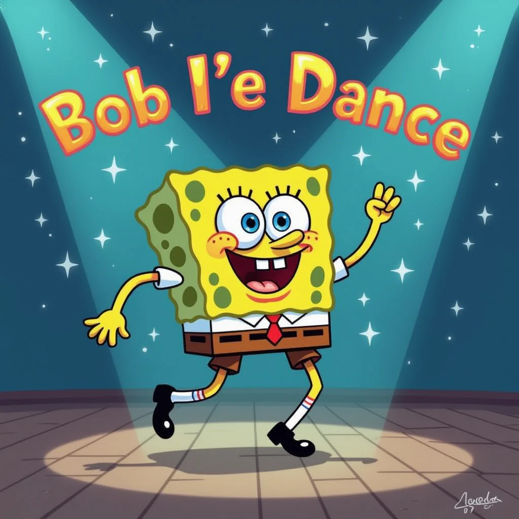 Bob l'éponge qui dance  emoji