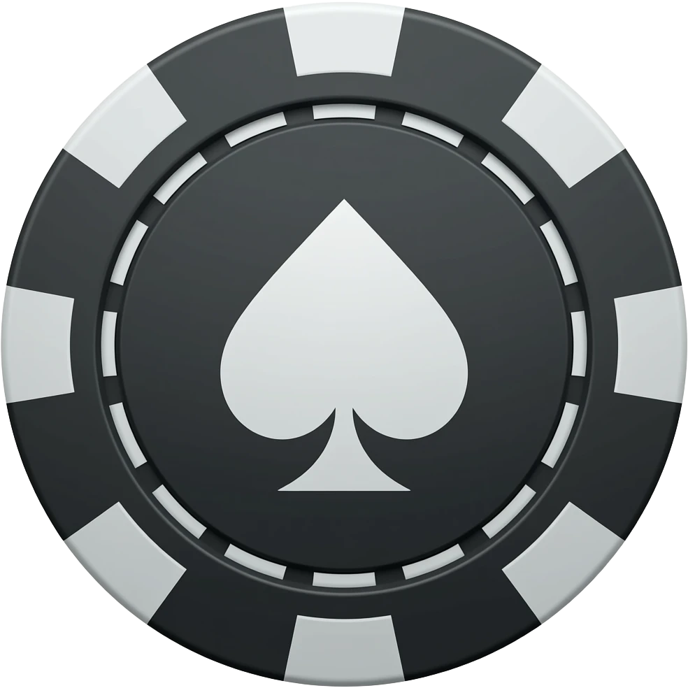 Poker Chip with Klingon Symbol and no shadow, transparent background, and no text emoji