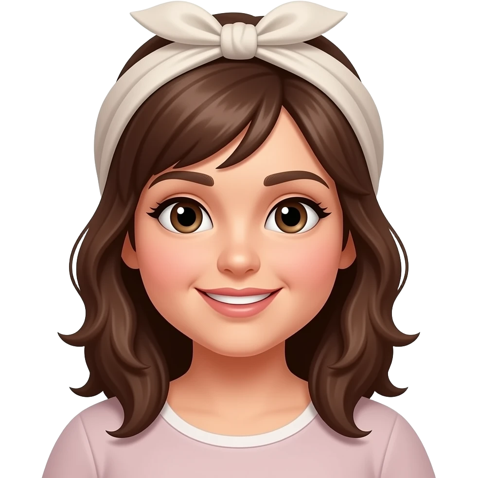kilolu kumral baş örtülü kadın emoji