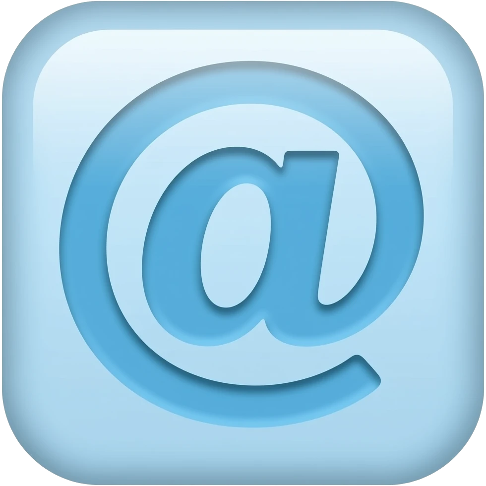 An icon-style emoji for a web link, colored in a classic sky blue (#87CEEB) with a clean, modern look emoji