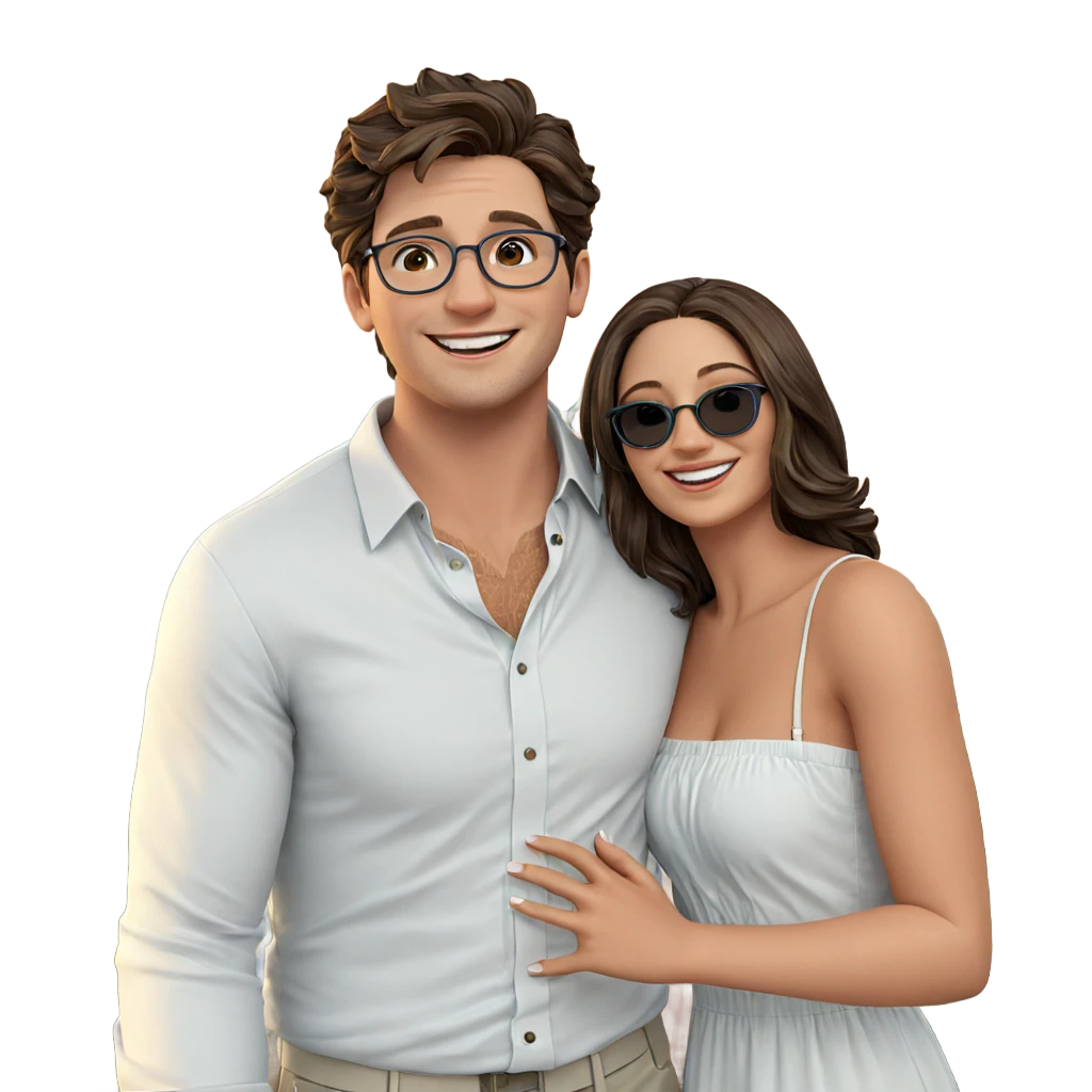 happy couple in the sky emoji