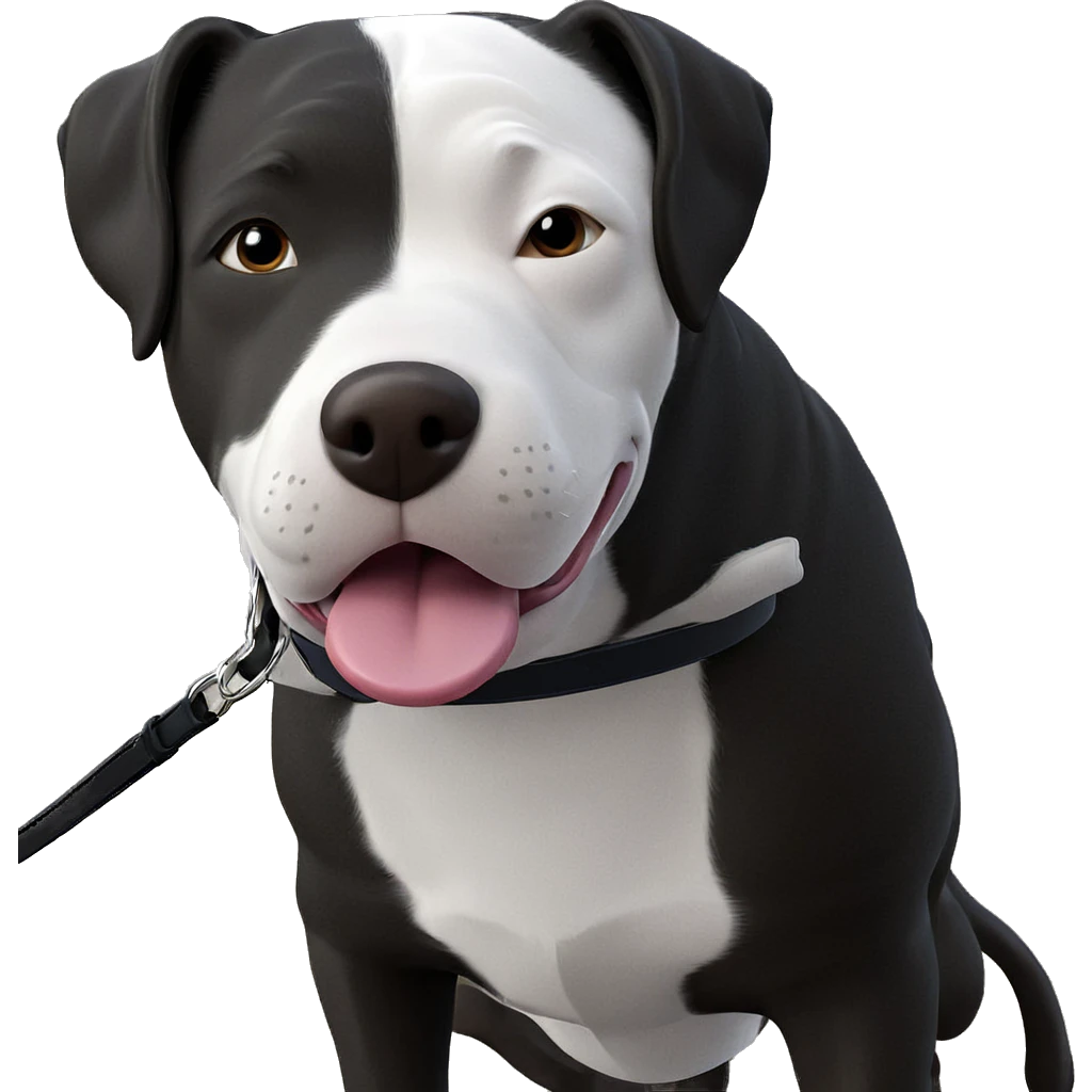 playful dog with tongue out emoji