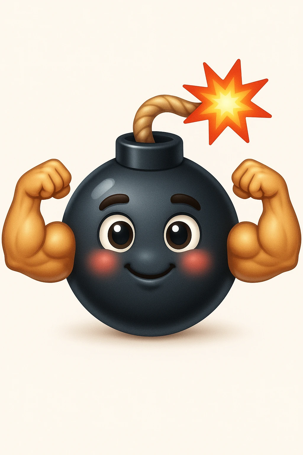 emoji bomba muscolosa stile iphone emoji