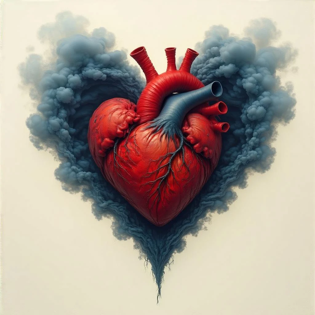 dramatic heart, no background emoji