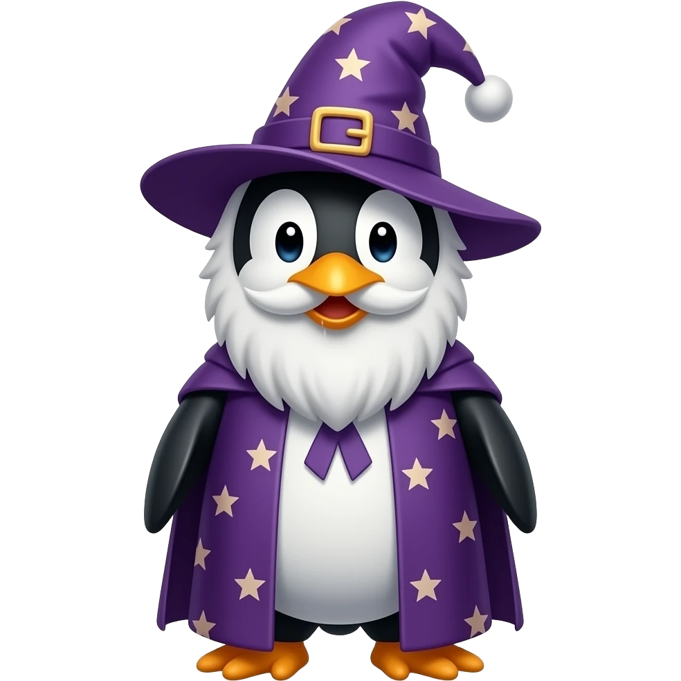 Penguin Wizard emoji