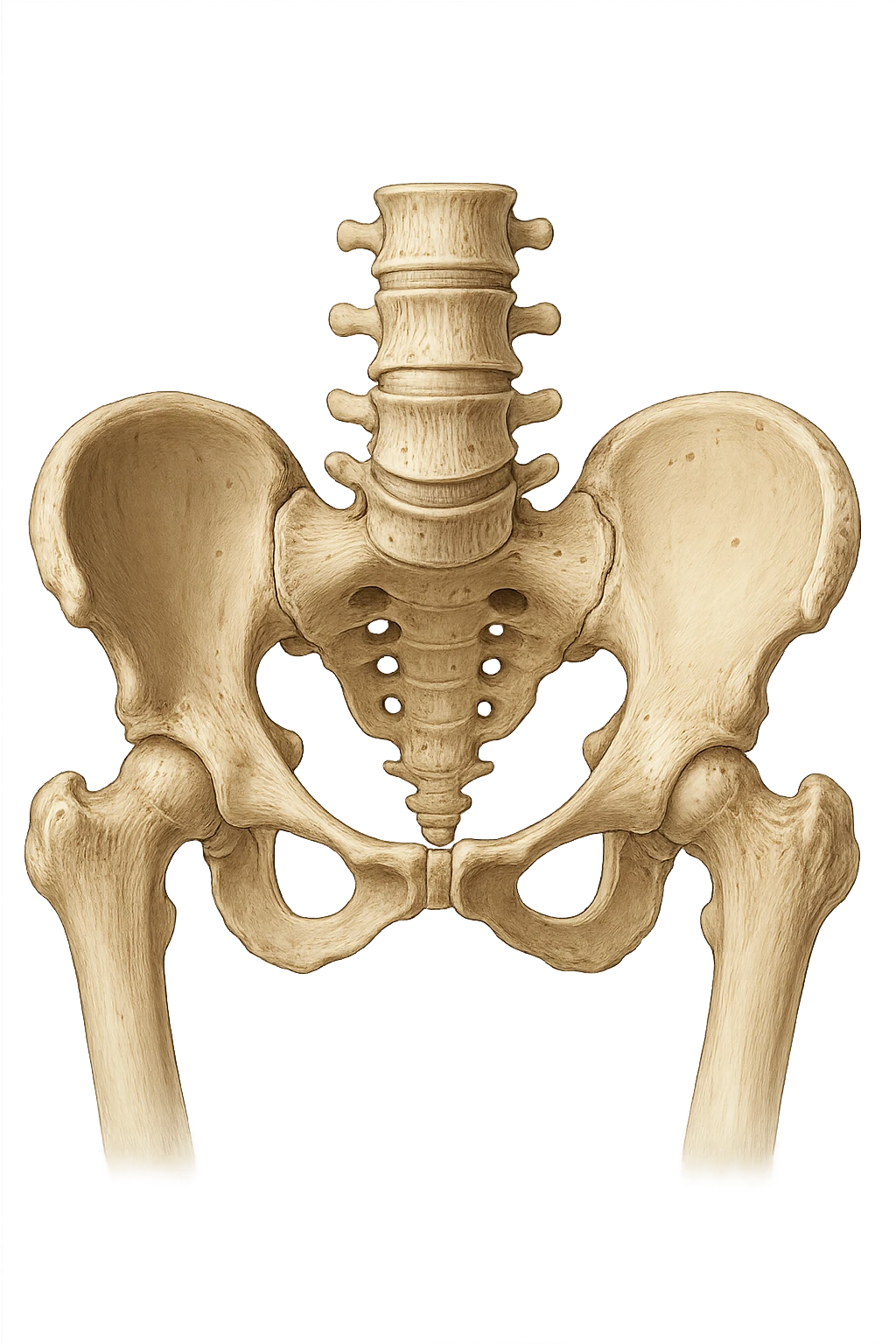 ossa del bacino umano realistico anatomico emoji
