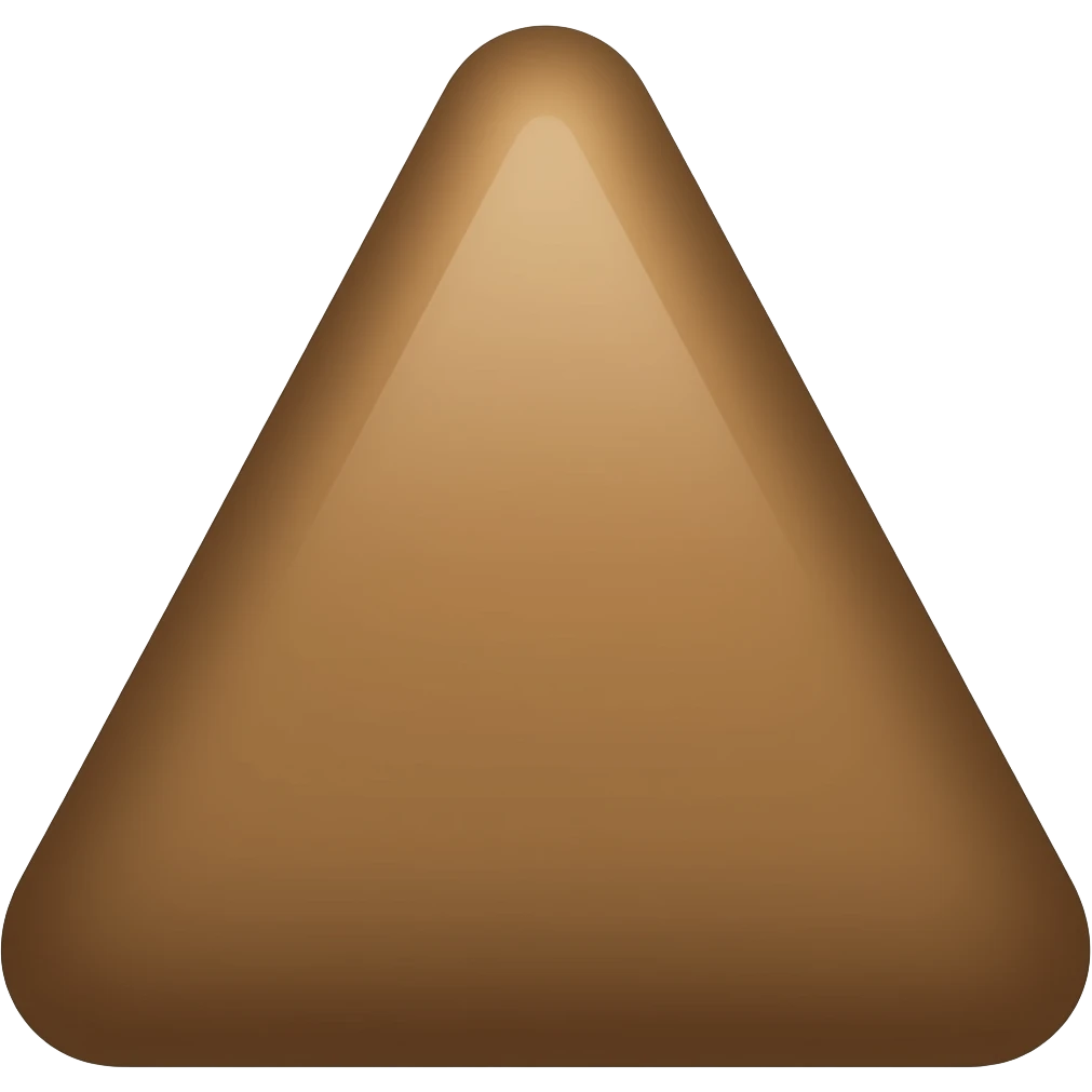 Rounded brown triangle emoji