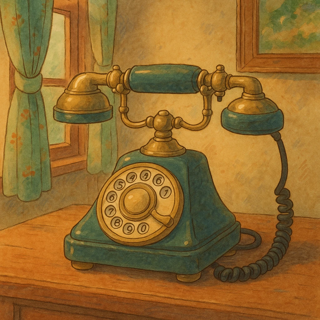 classic telephone emoji