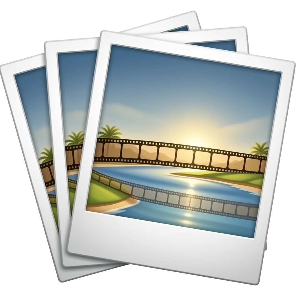 Several sheets of Polaroid film emoji