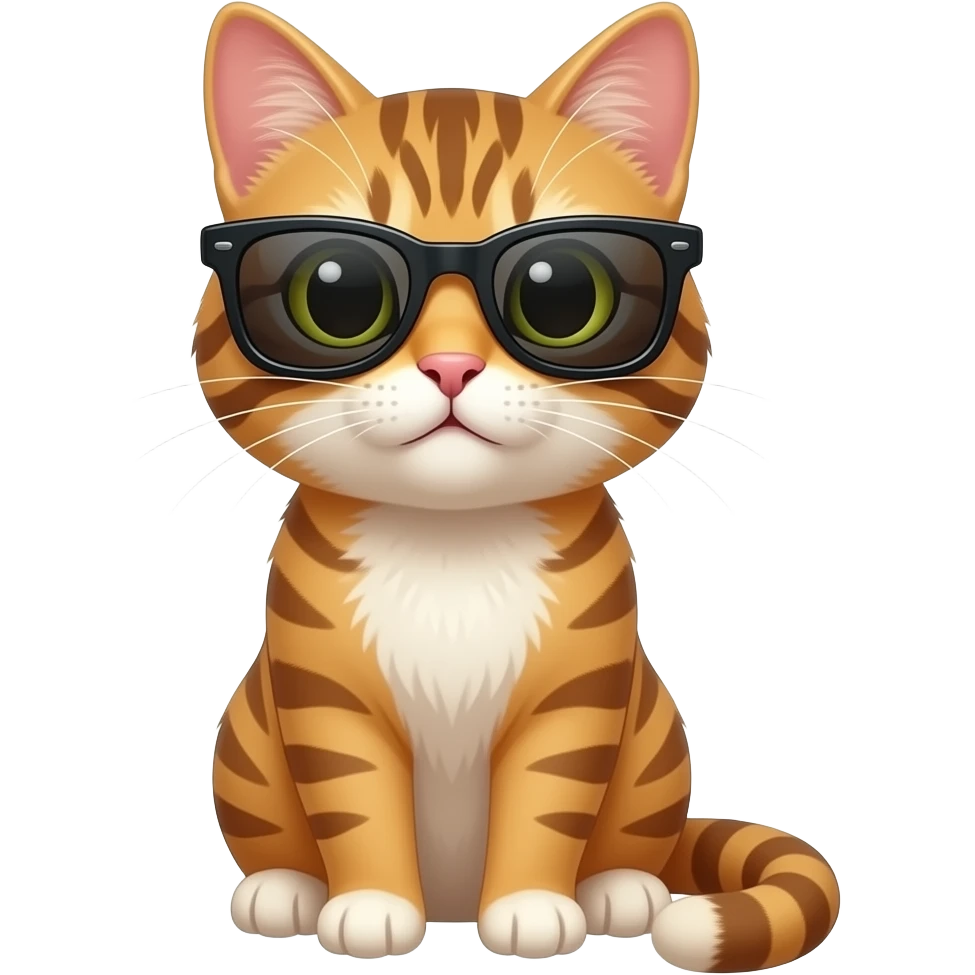 Cat wearing sunglasses emoji