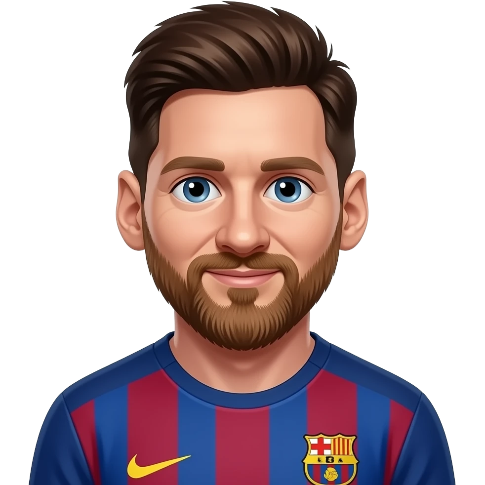 messi in ios style emoji