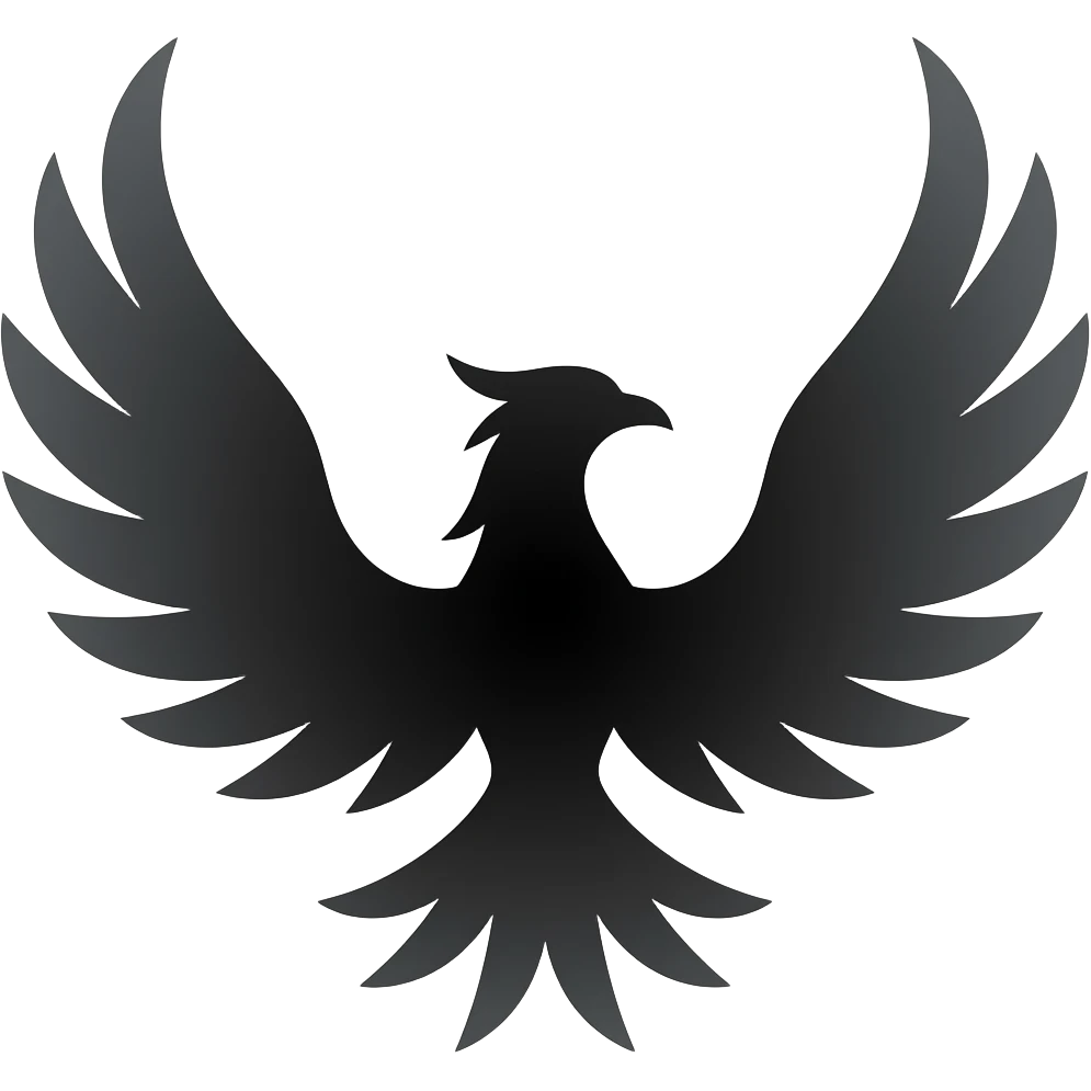 make the phoenix look dark and simpleuse black color to draw phoenix emoji