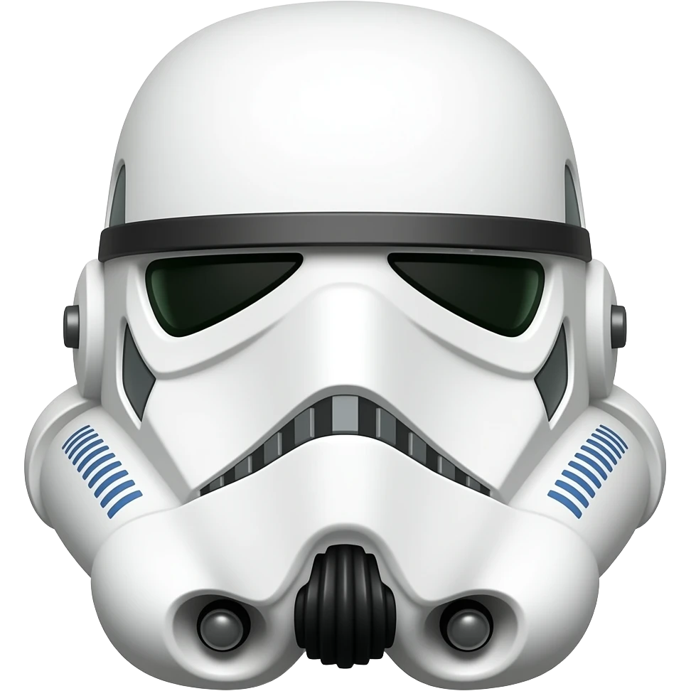 Stormtrooper helmet emoji 2d icon emoji