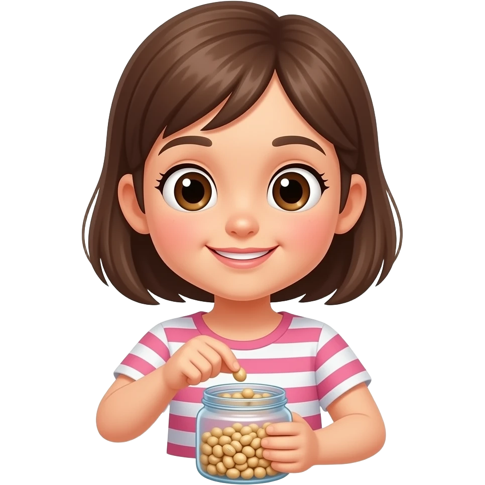 girl person bean counter emoji