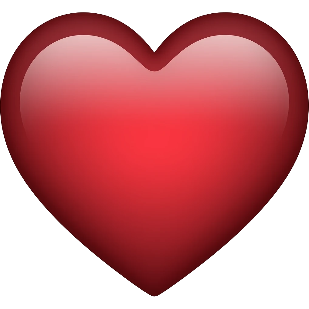 Maroon heart emoji
