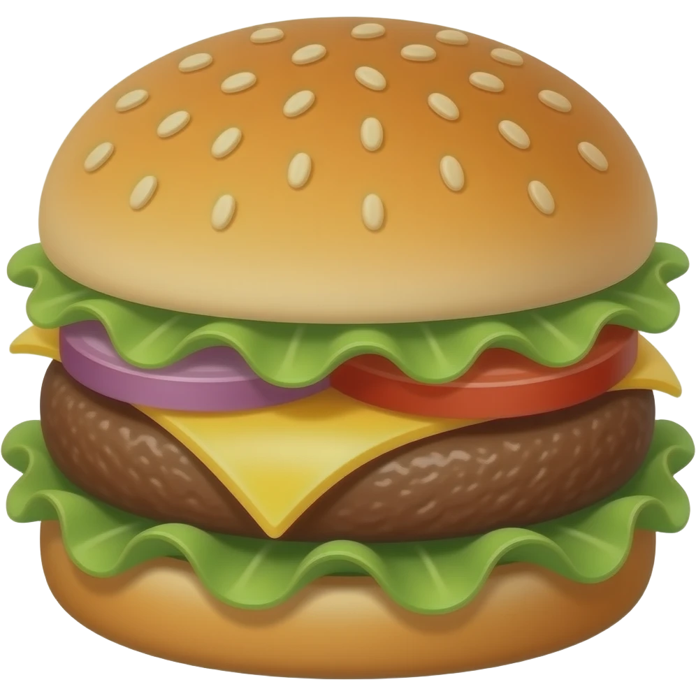 Hamburger cheese emoji