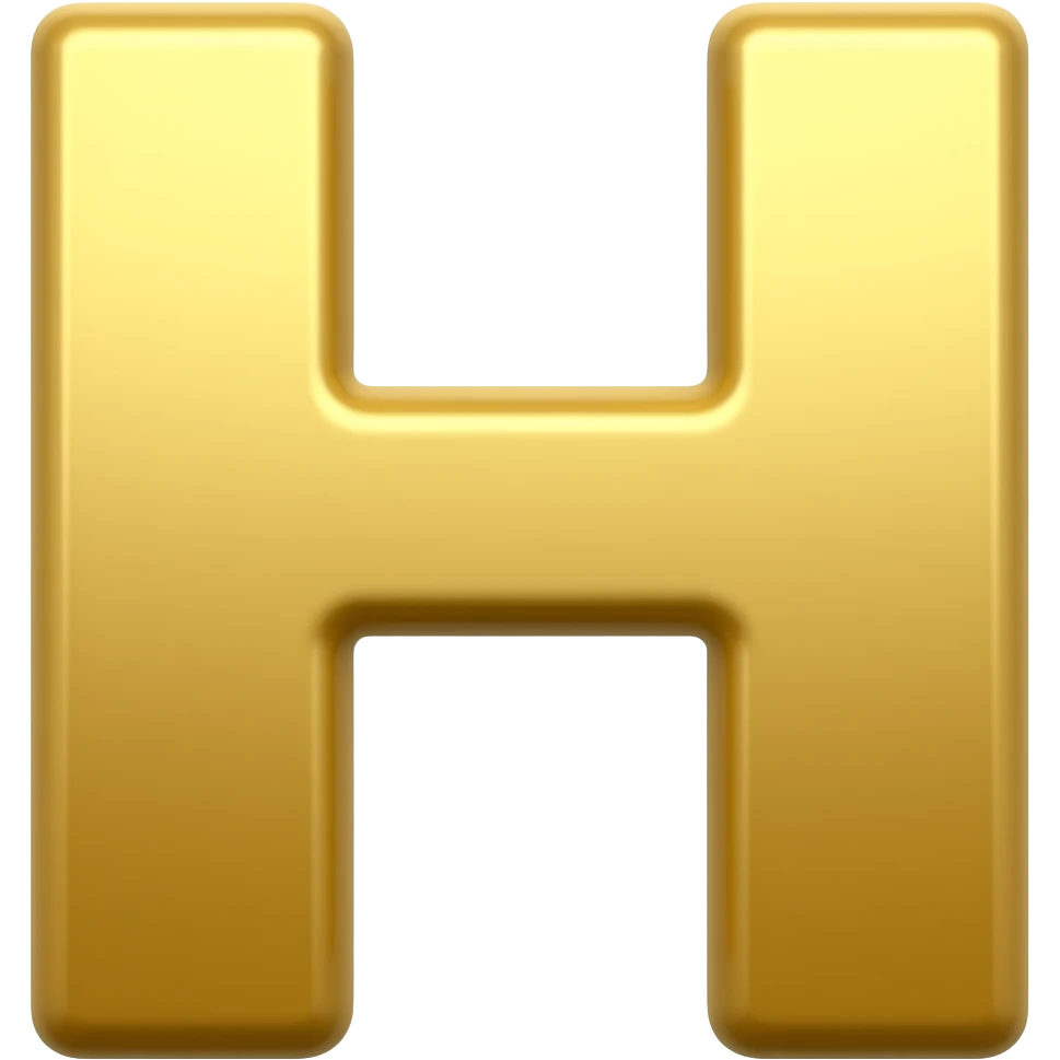 H gold emoji emoji