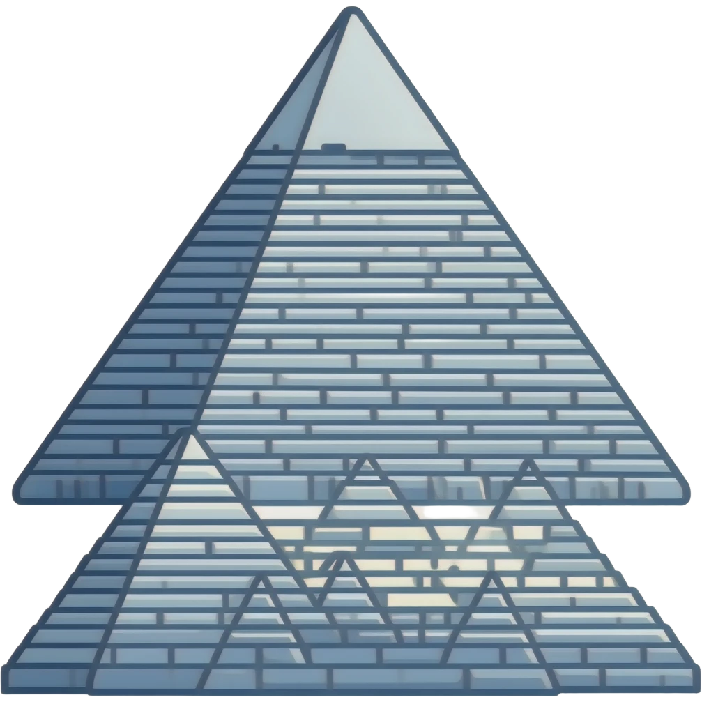 a blueprint of egyptian pyramids emoji