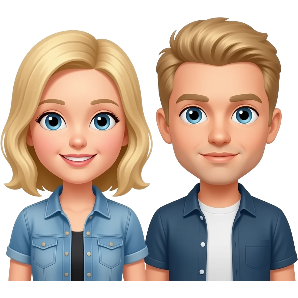 Dieses Bild aber beide blond emoji