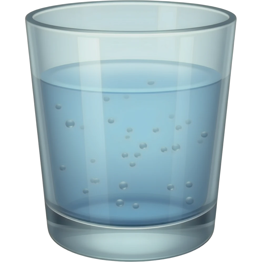 Wasserglas mit löcher aus Glas emoji