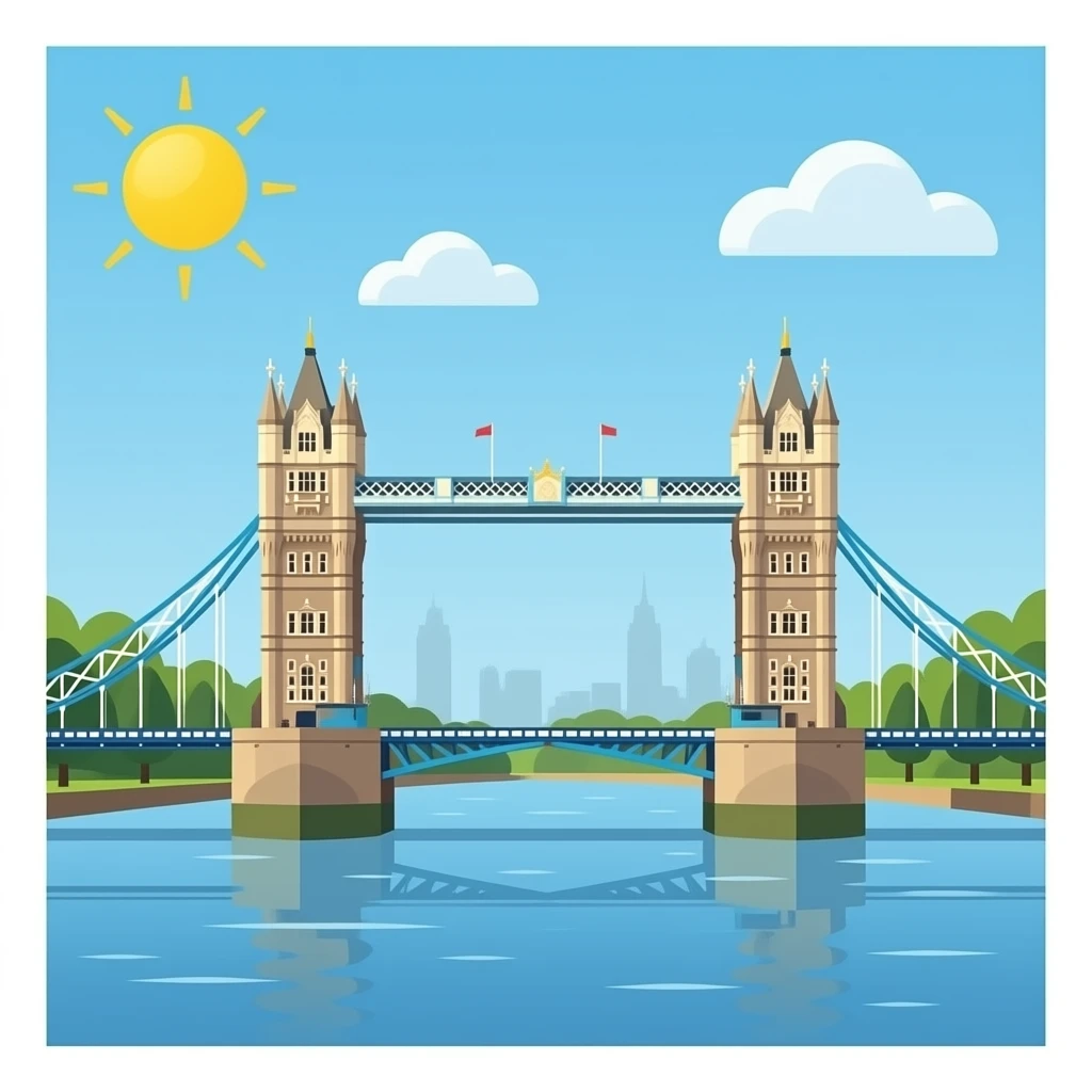 london bridge without outline emoji