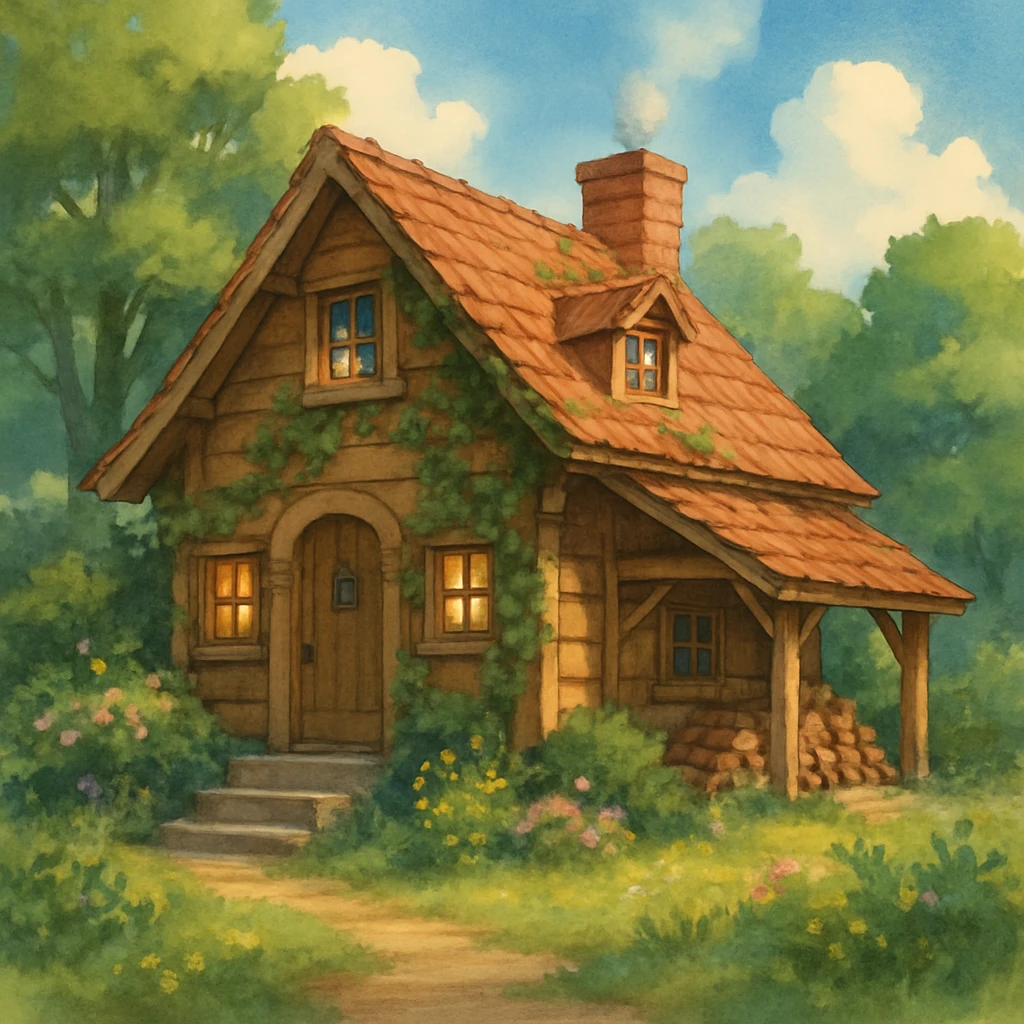 cozy cabin house emoji