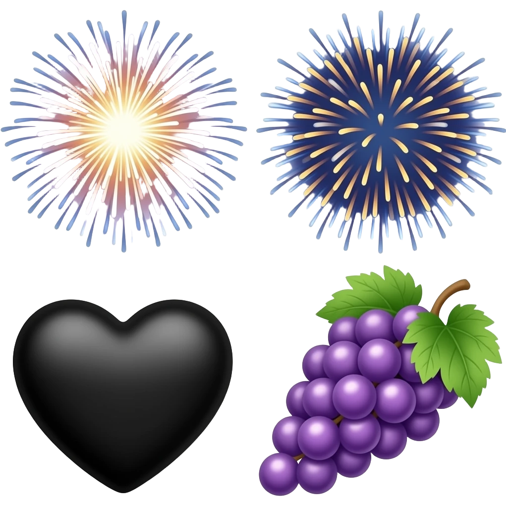🎇🖤🍇 emoji