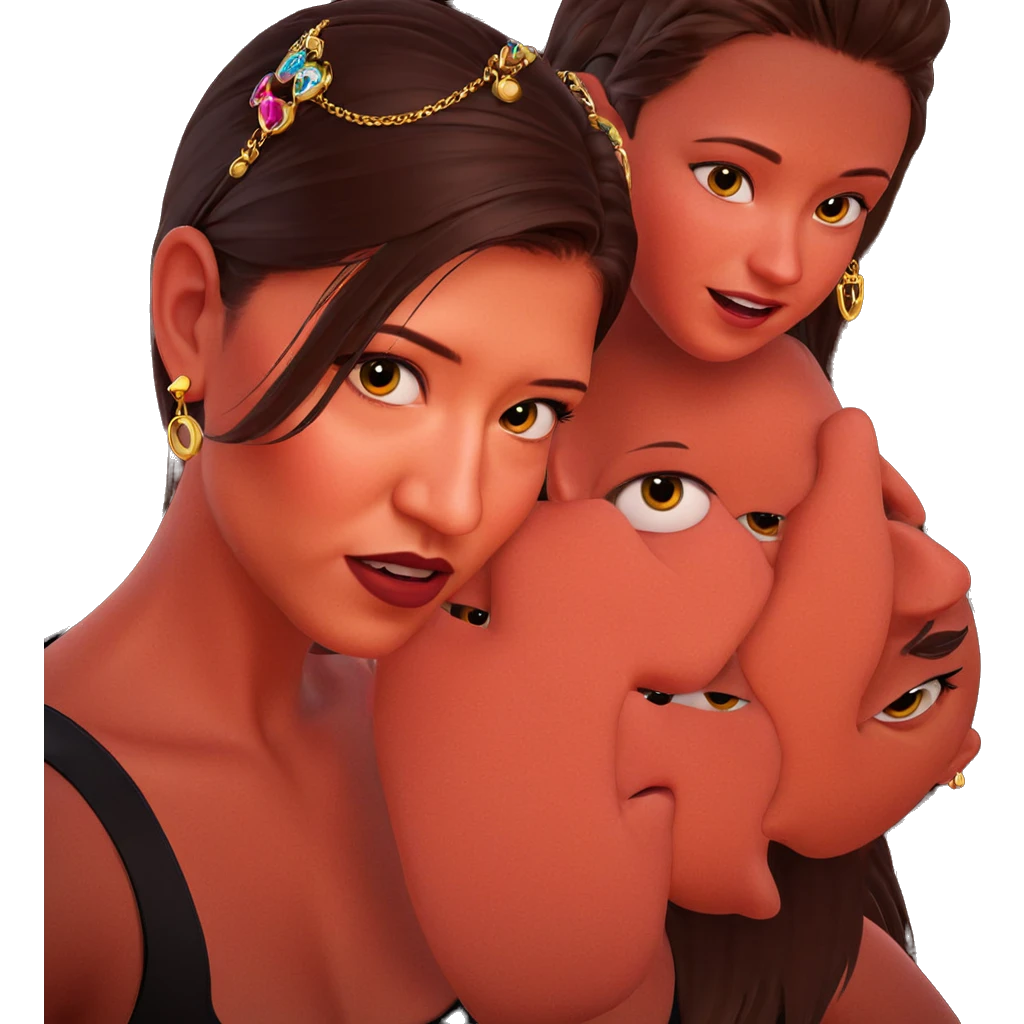 boy with girls and jewelry emoji