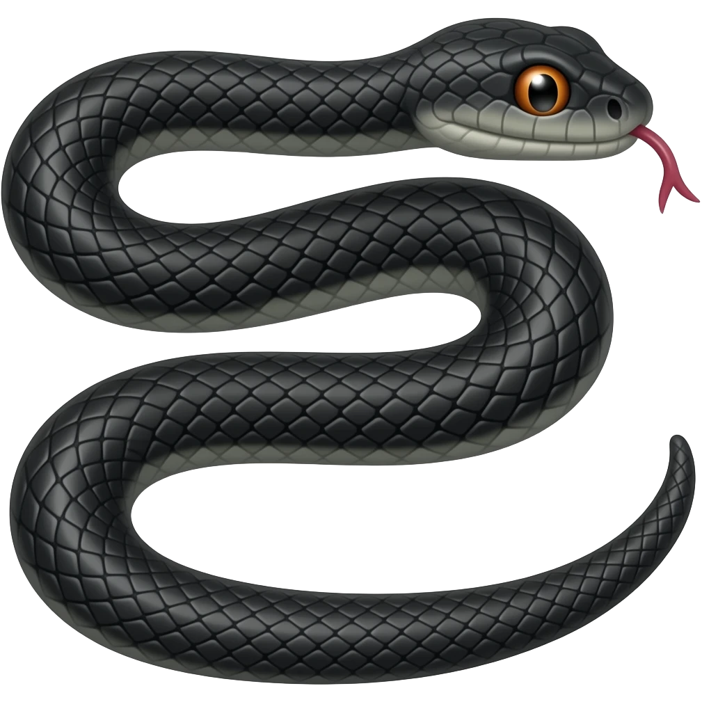 Black snake emoji