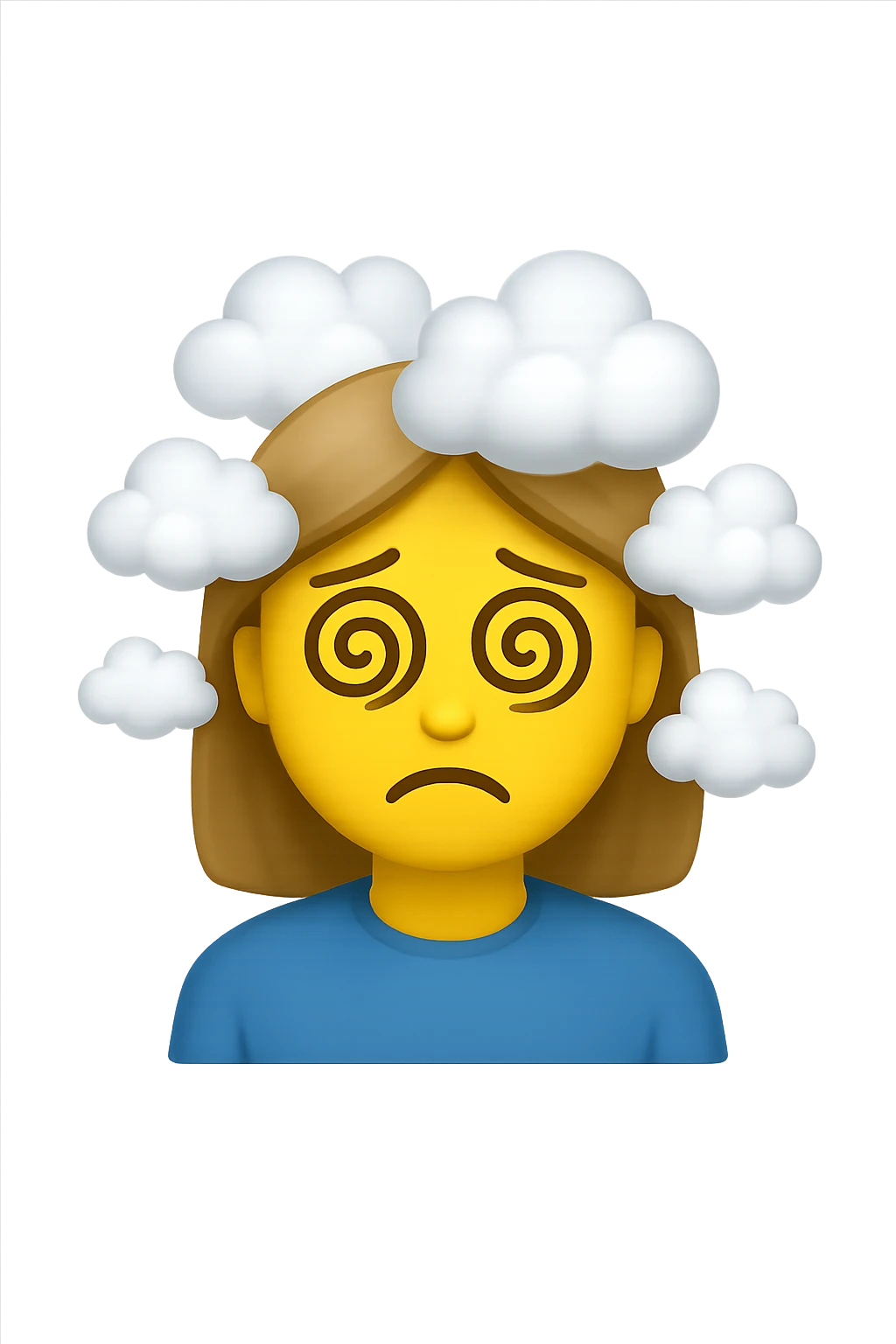 mente 'annebbiata', difficoltà a concentrarsi emoji stile iphone emoji