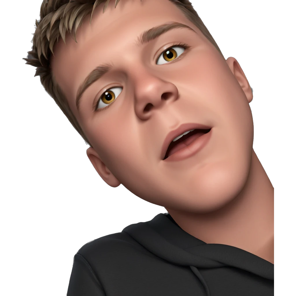 realistic portrait of a boy emoji