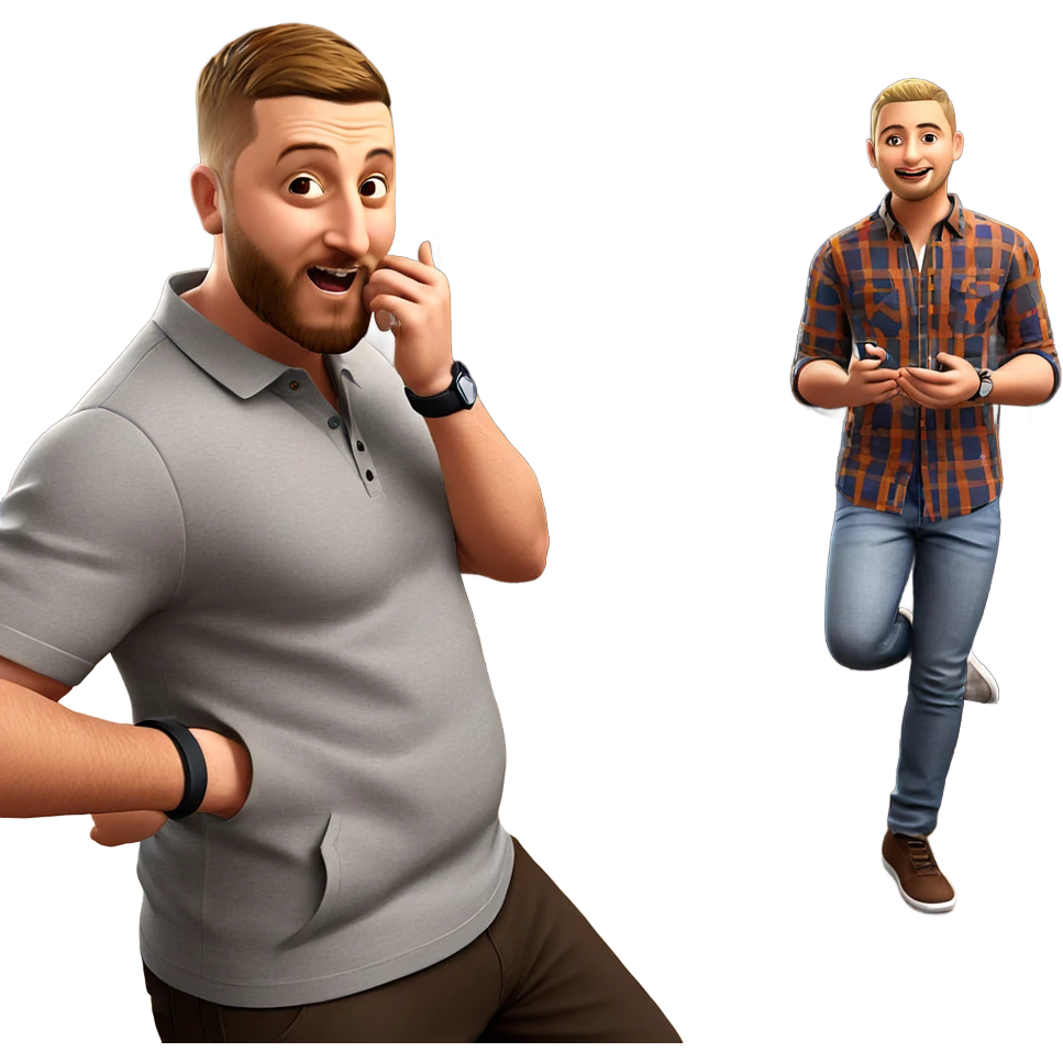 boys in casual attire emoji