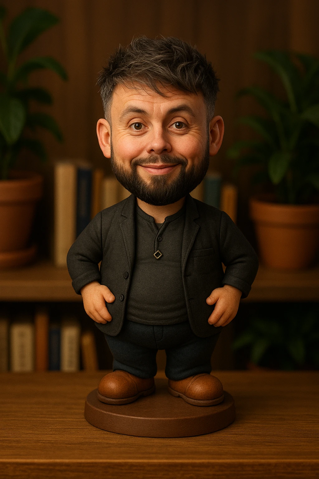 Сделай из героя микс человека с веселым хомяком emoji