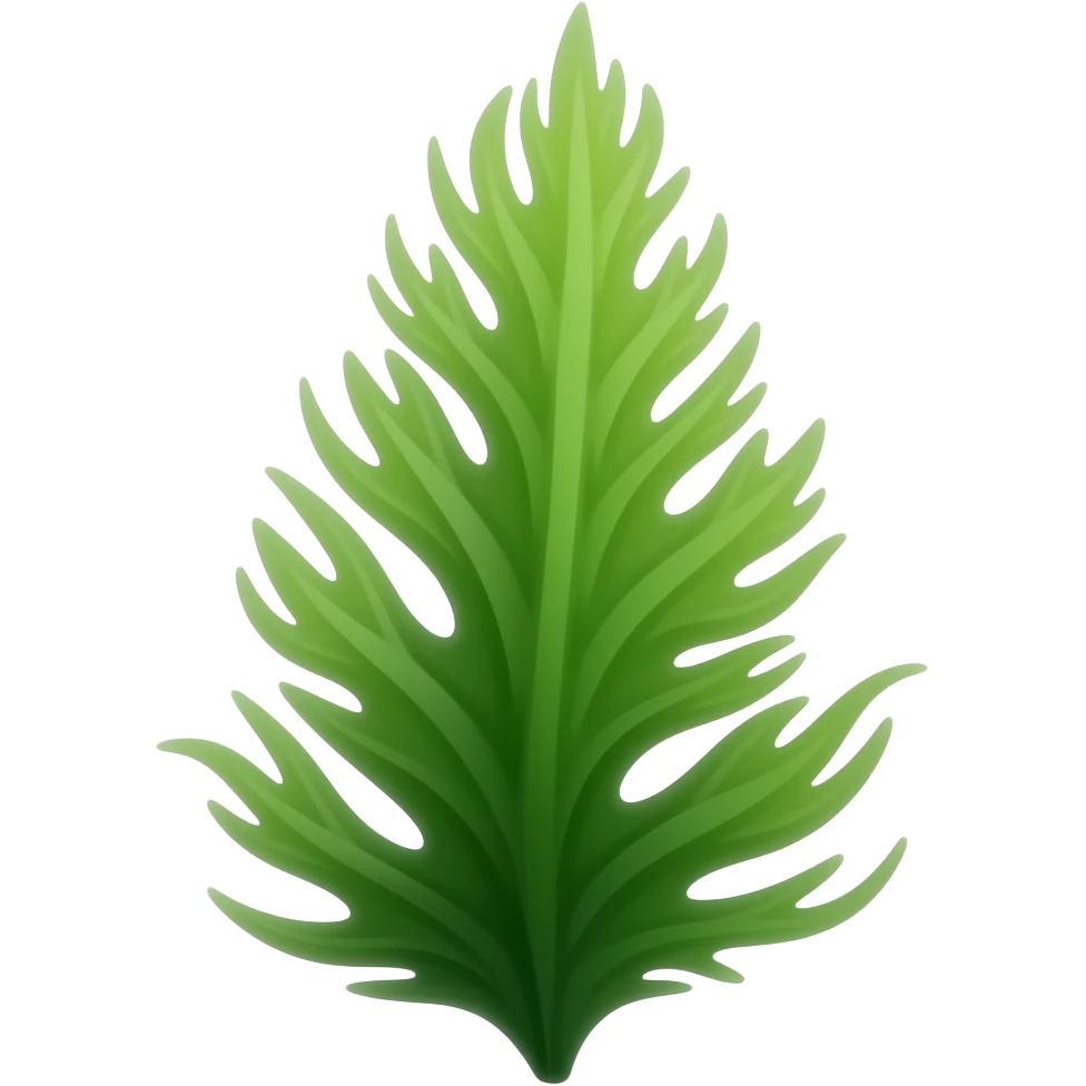 crea un emoji de un alga marina vertical, pro solo una, no carias hojas emoji