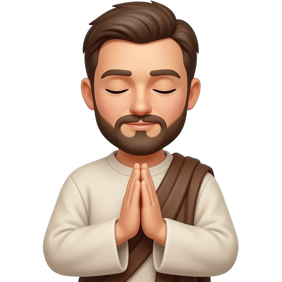 Praying man emoji